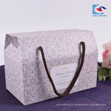 Boîte de papier d&#39;emballage ondulé Sencai Custom Promotion avec poignée